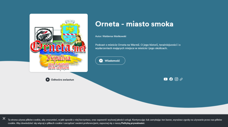 Podcast Orneta - miasto smoka - podcast nagrywany w anchor