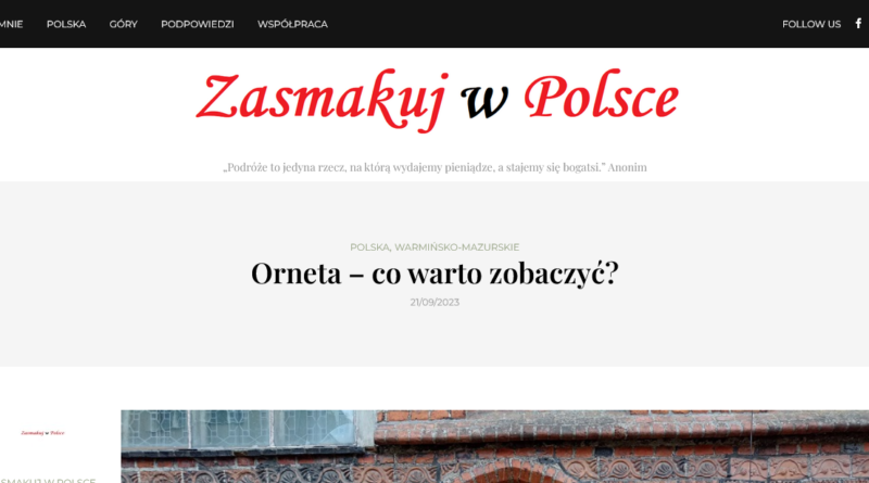 Zasmakuj w Polsce - Orneta, co warto zobaczyć
